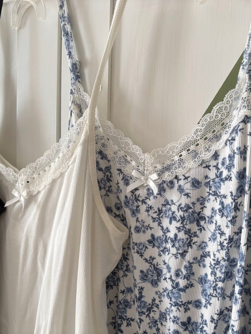 LIKE NEW! torrid Black/White/Blue Camisoles (SET OF 3!) - Picture 3 of 8